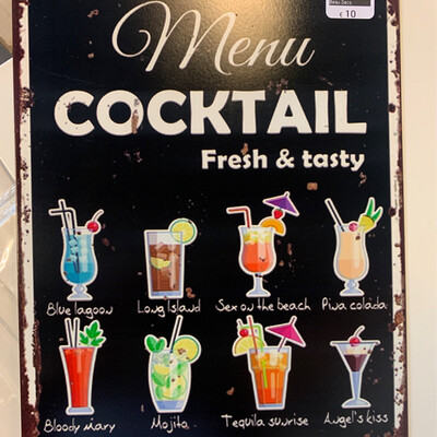 TB Cocktail Menu