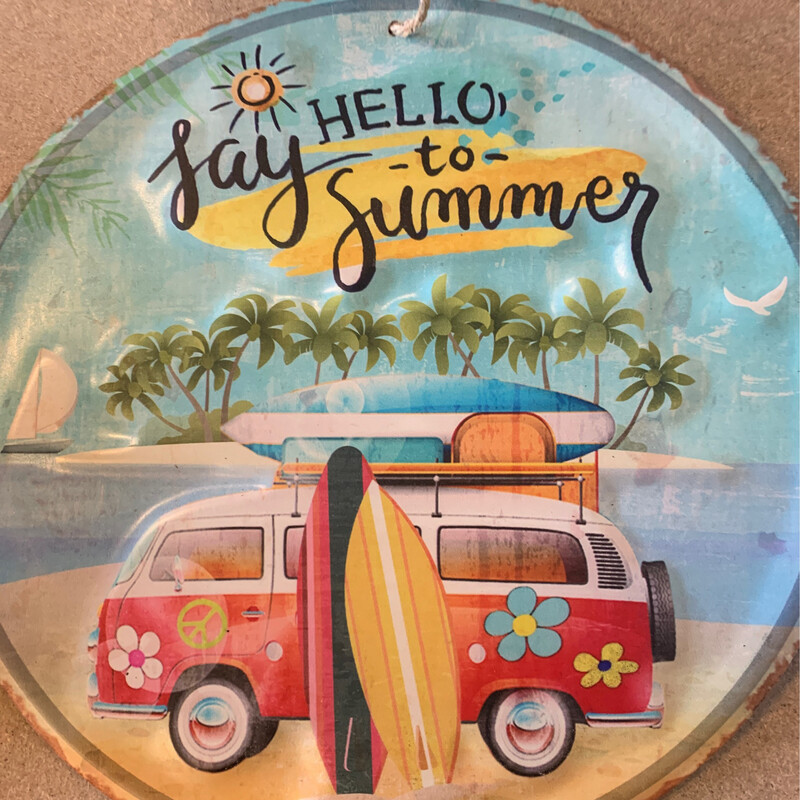TB rond Say hello to summer