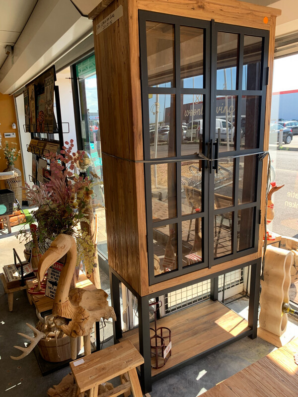Vitrinekast TEAK NEW24