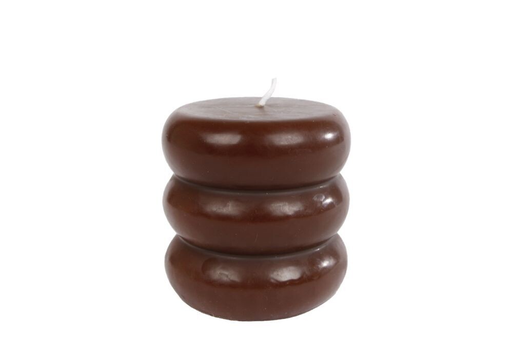 Kaars RINGS S Bruin