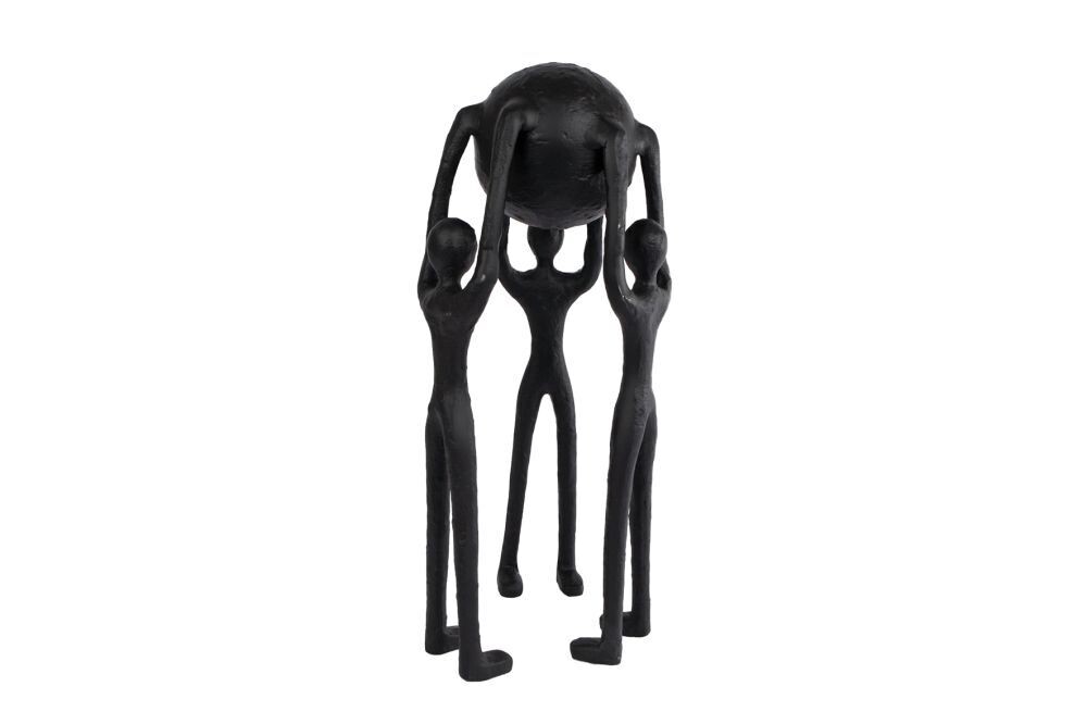 Sculptuur &#39;WORLD&#39; zwart