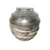 Spiral ball vase - half foil
