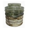 Spiral straight vase - half foil