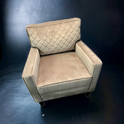 Fauteuil stof velvet taupe