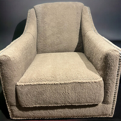Fauteuil stof Wooly taupe