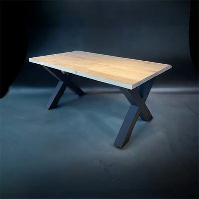 Eettafel eik - rechte rand