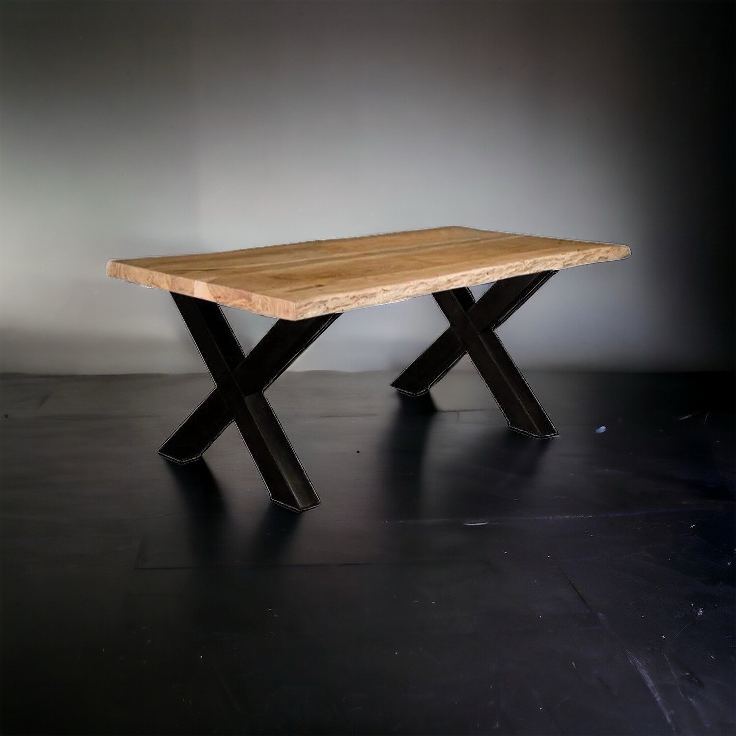 Eettafel acacia - live edge