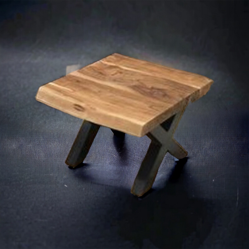 Hoektafel LIVE EDGE 60cm x 60cm