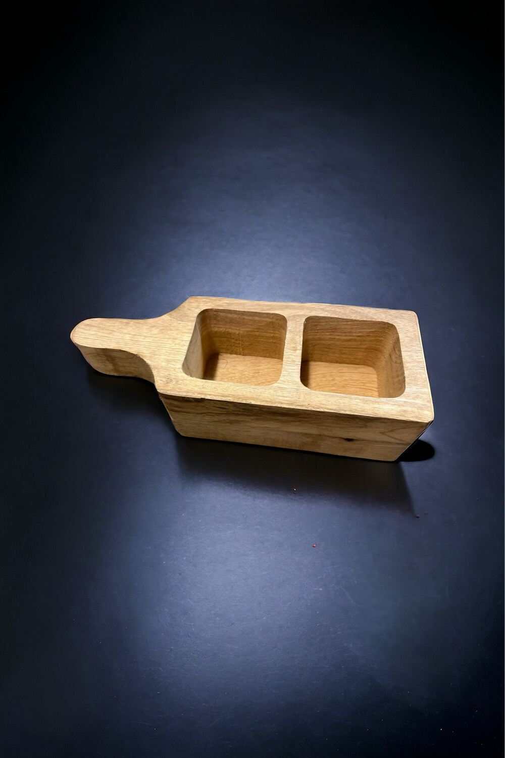 Square 2 partition box with handle