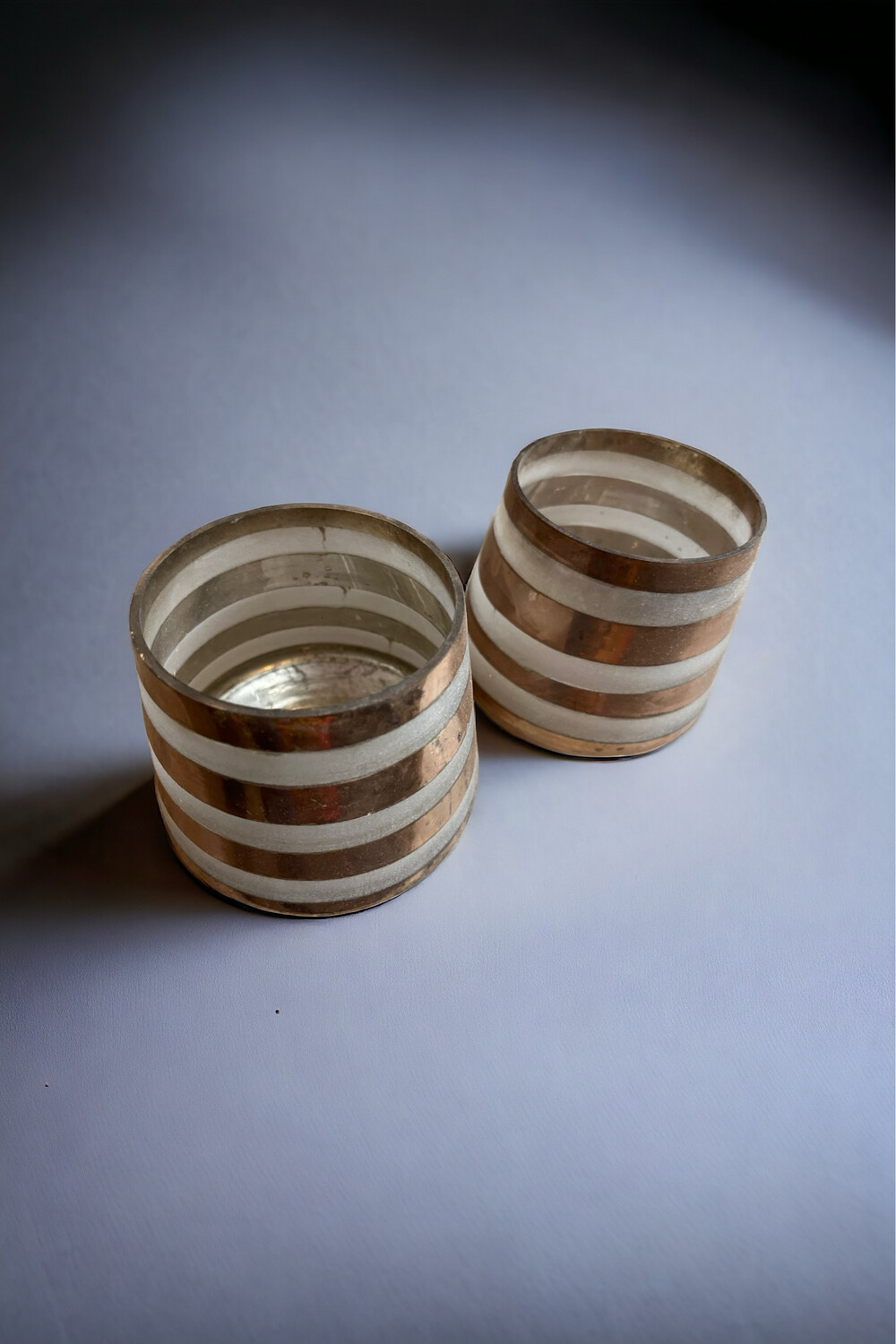 Theelicht STRIPE gold SALE