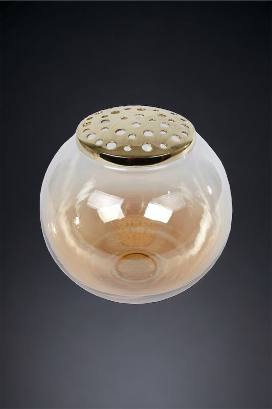 Vaas L bol oker/goudglas