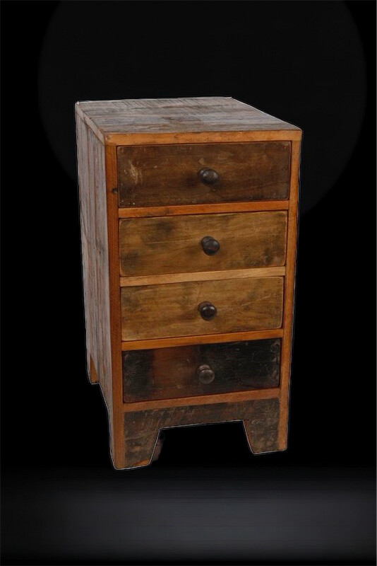 Kastje 4 lades naturel hout