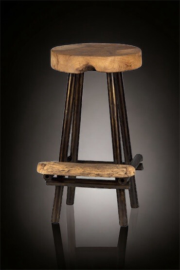 MAYRA barstoel metaal-hout