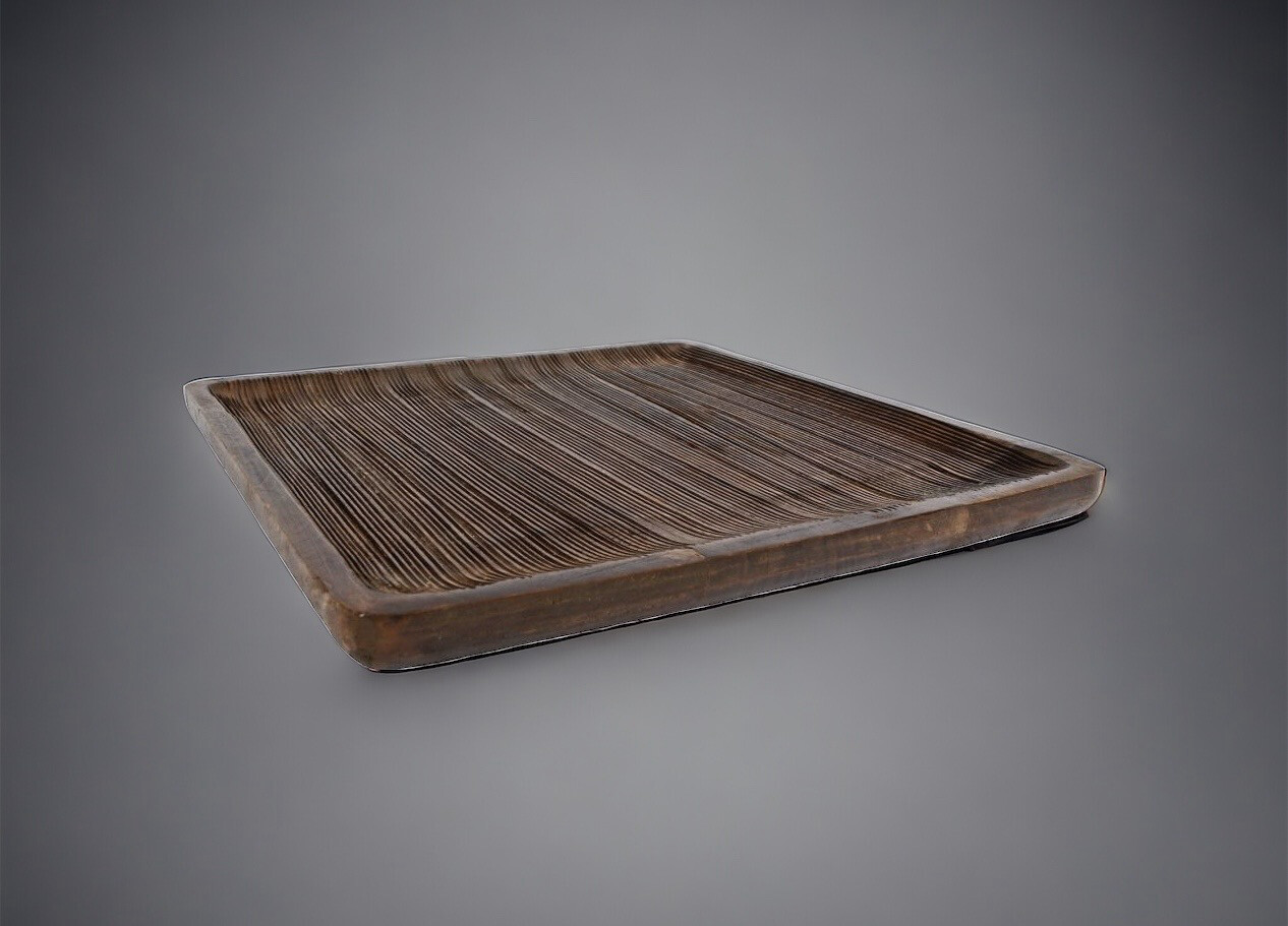 Onderbord L oud bruin hout