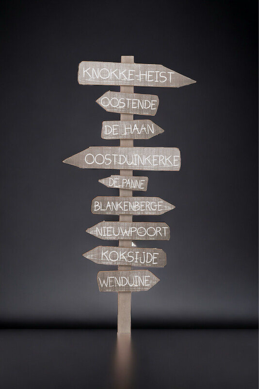 Plakkaat steden Belgische kust