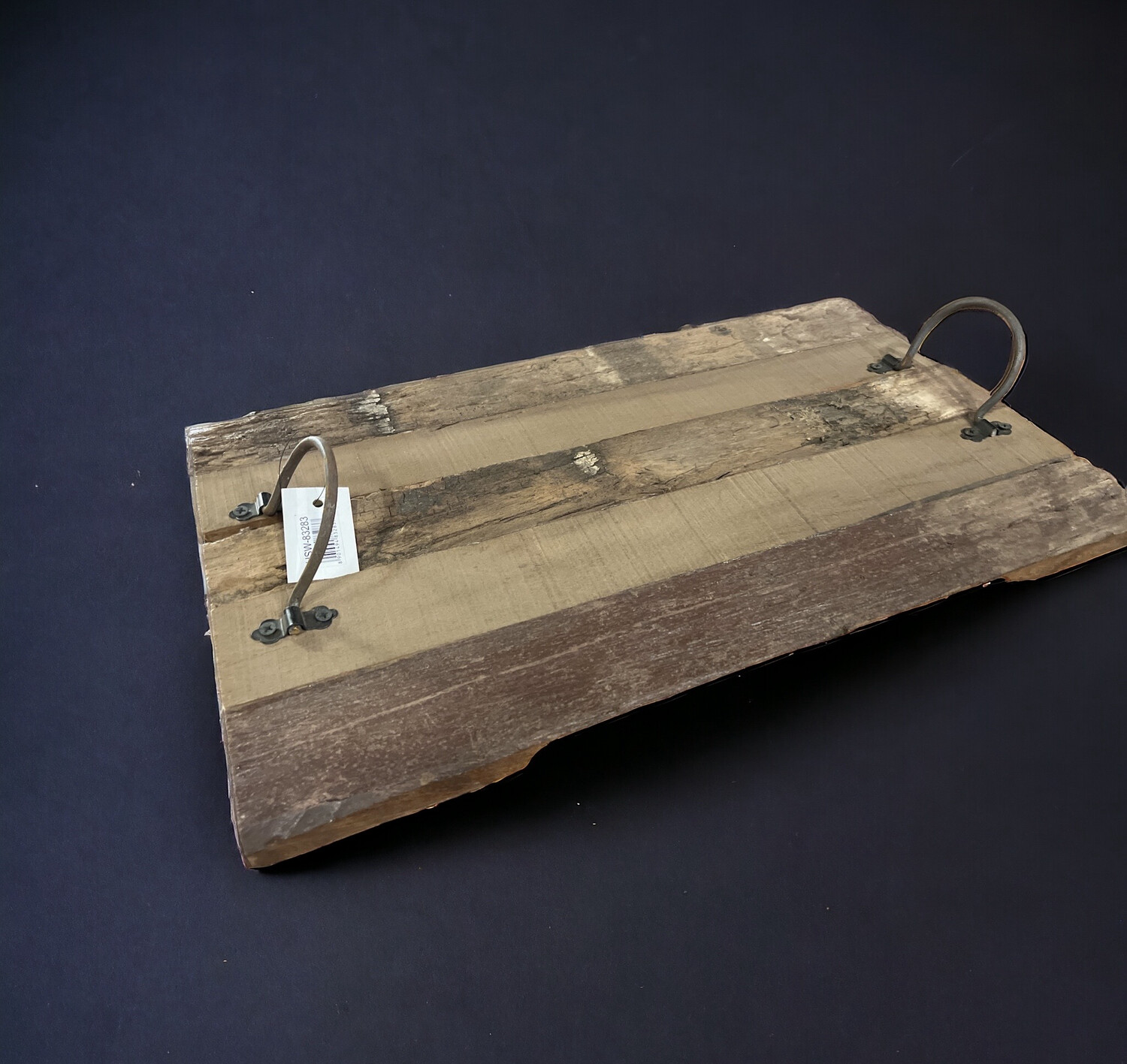 Plateau ruw hout met handvat SALE