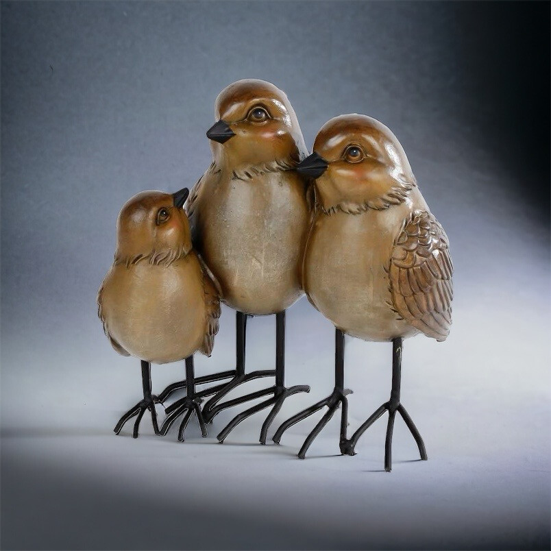 Sculptuur vogel ‘3 birds’
