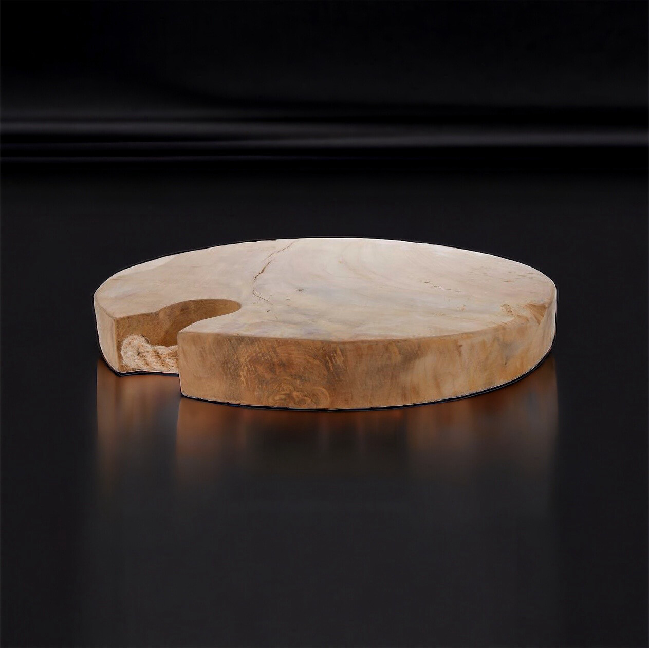 Tapasplank XL rond teak