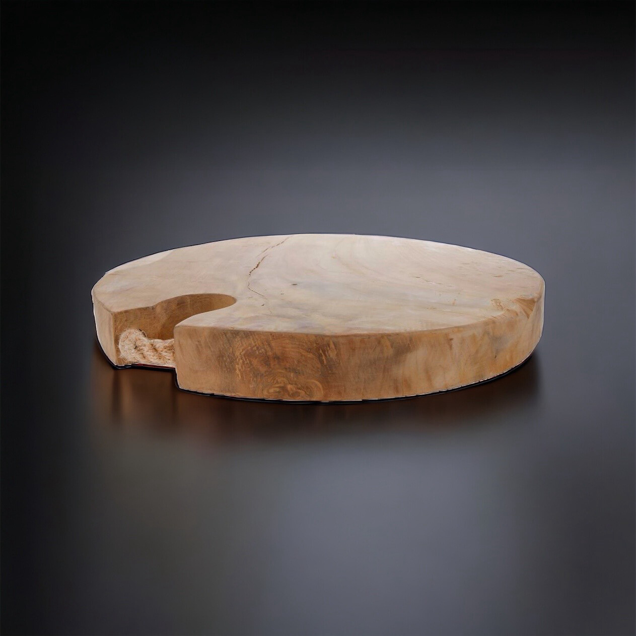 Tapasplank XXL rond teak