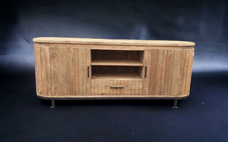 Dressoir teak stripes 180cm