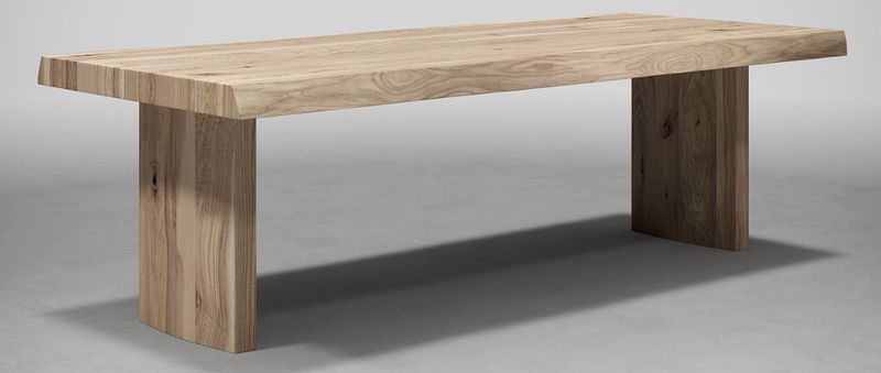 Eettafel acacia afgeronde kanten