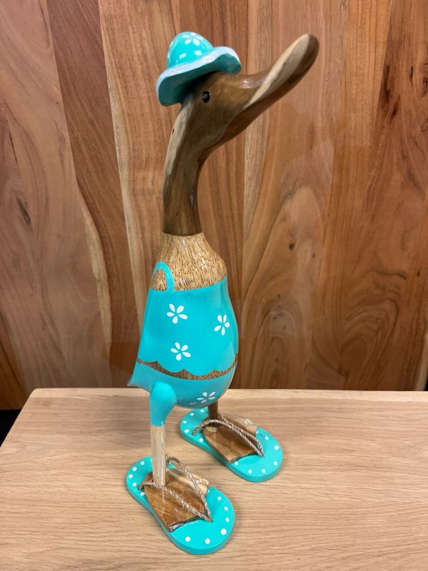 Eend turquoise bloem L