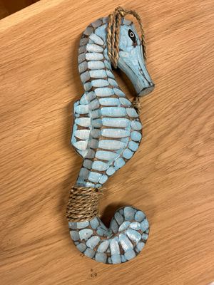 Hanger zeepaardje turquoise