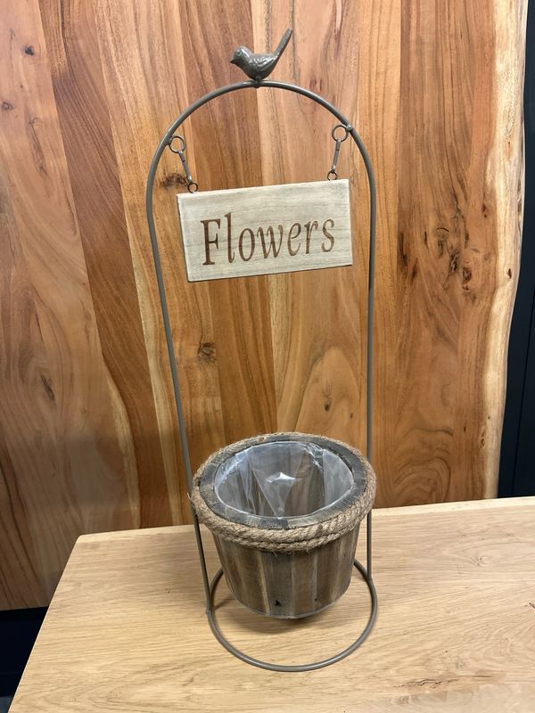Ornament bloempot Flowers L