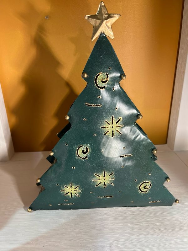 Kerstboom groen metaal M