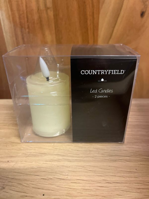 Kaarsen set/2 crème