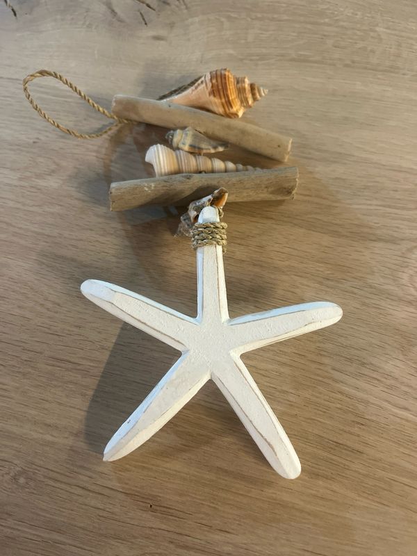 Hanger zeester wit