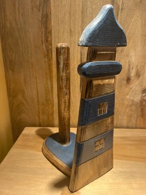 Keukenrolhouder blauw