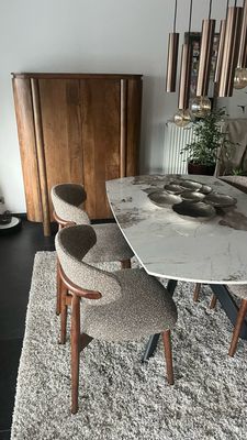 Eettafel FLAME keramiek draaibaar