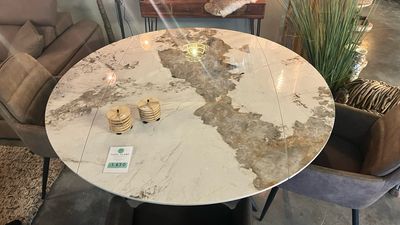 Eettafel FLAME keramiek draaibaar