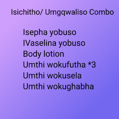 Umgqwaliso neSichitho Combo
