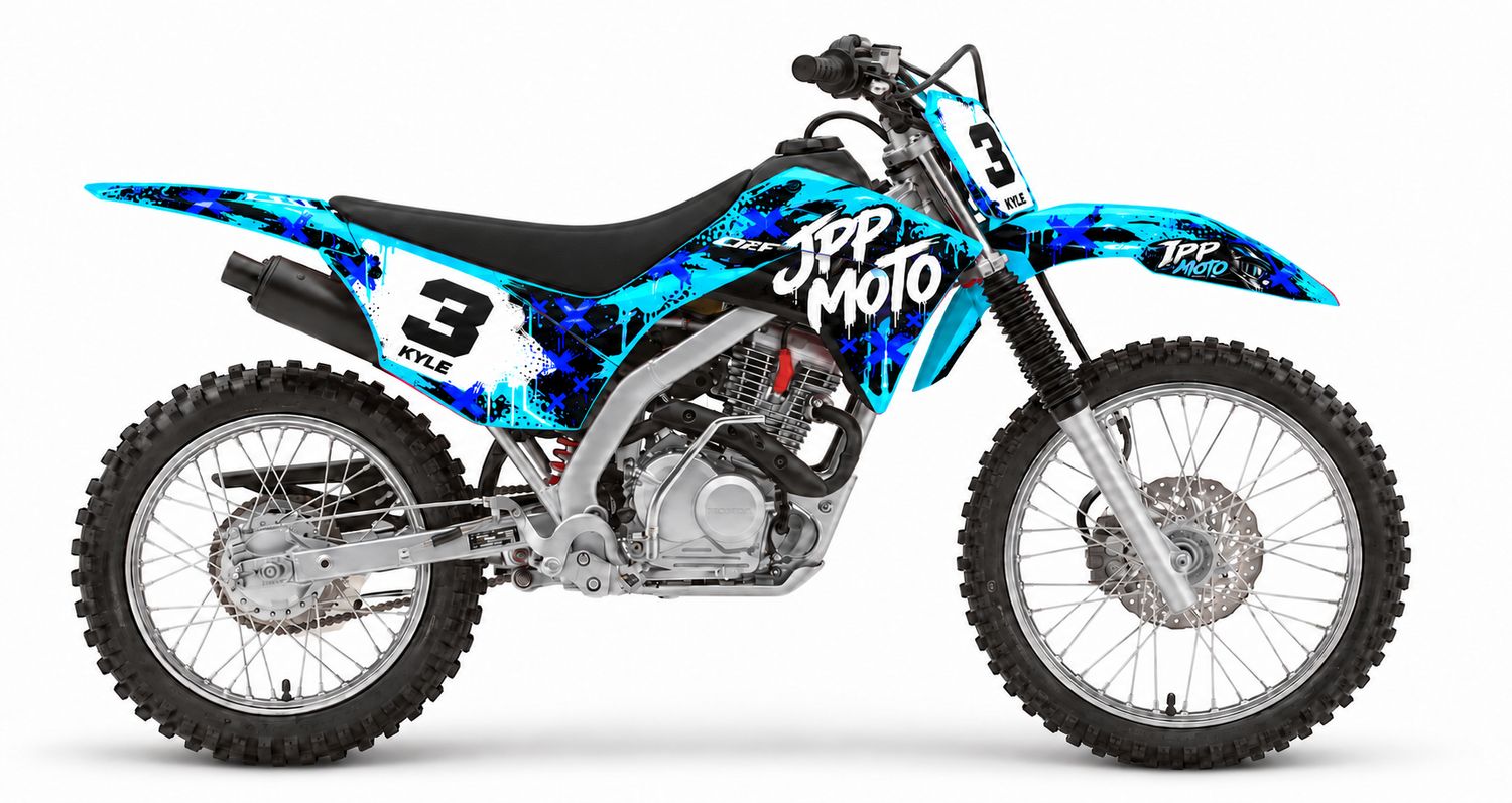 Honda CRF125FB - Graffiti Cyan Honda CRF125FB - Graffiti Cyan