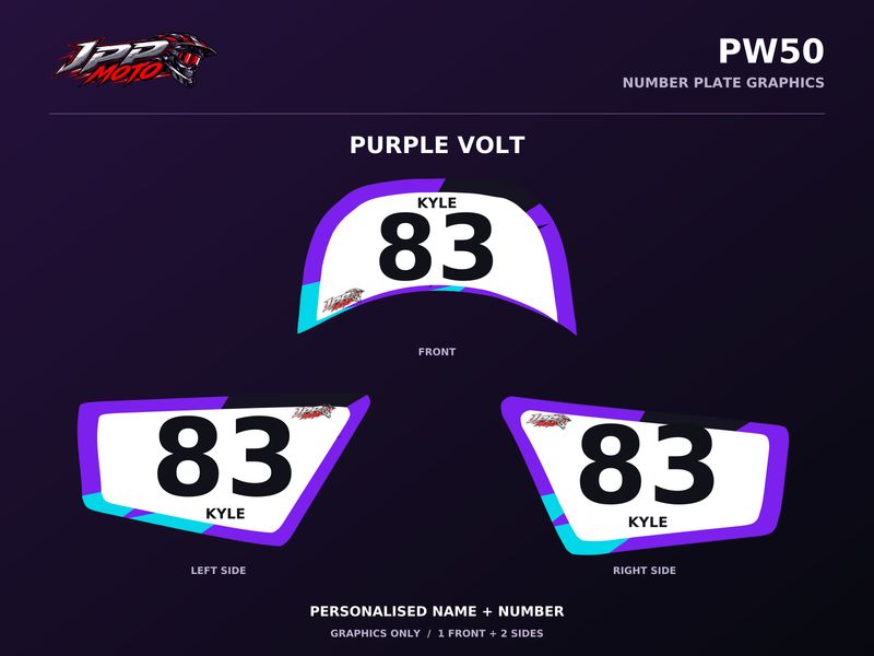 PW50 Volt Number Plate Kit