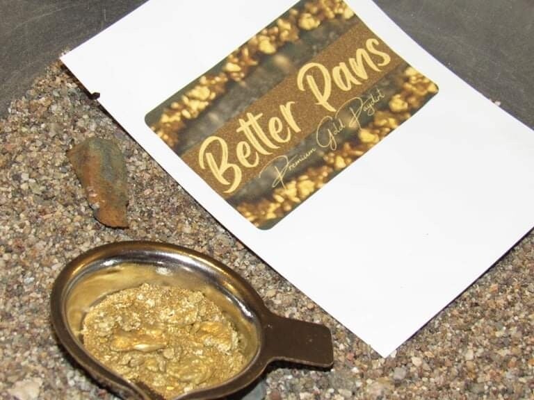 Better Pans "Across America" Gold Paydirt Sample