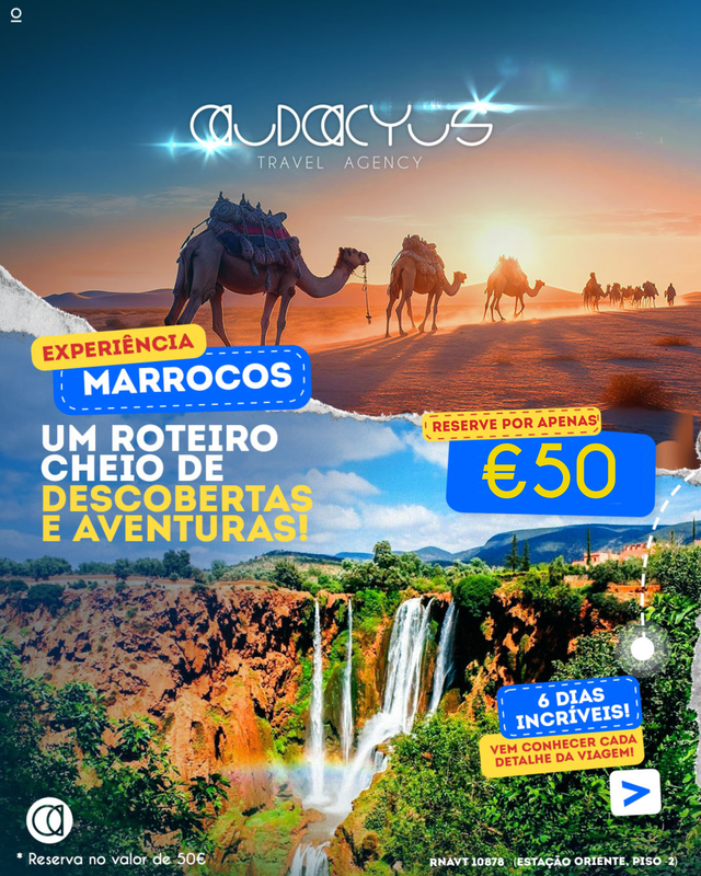 MARROCOS | 6 dias c/ voos