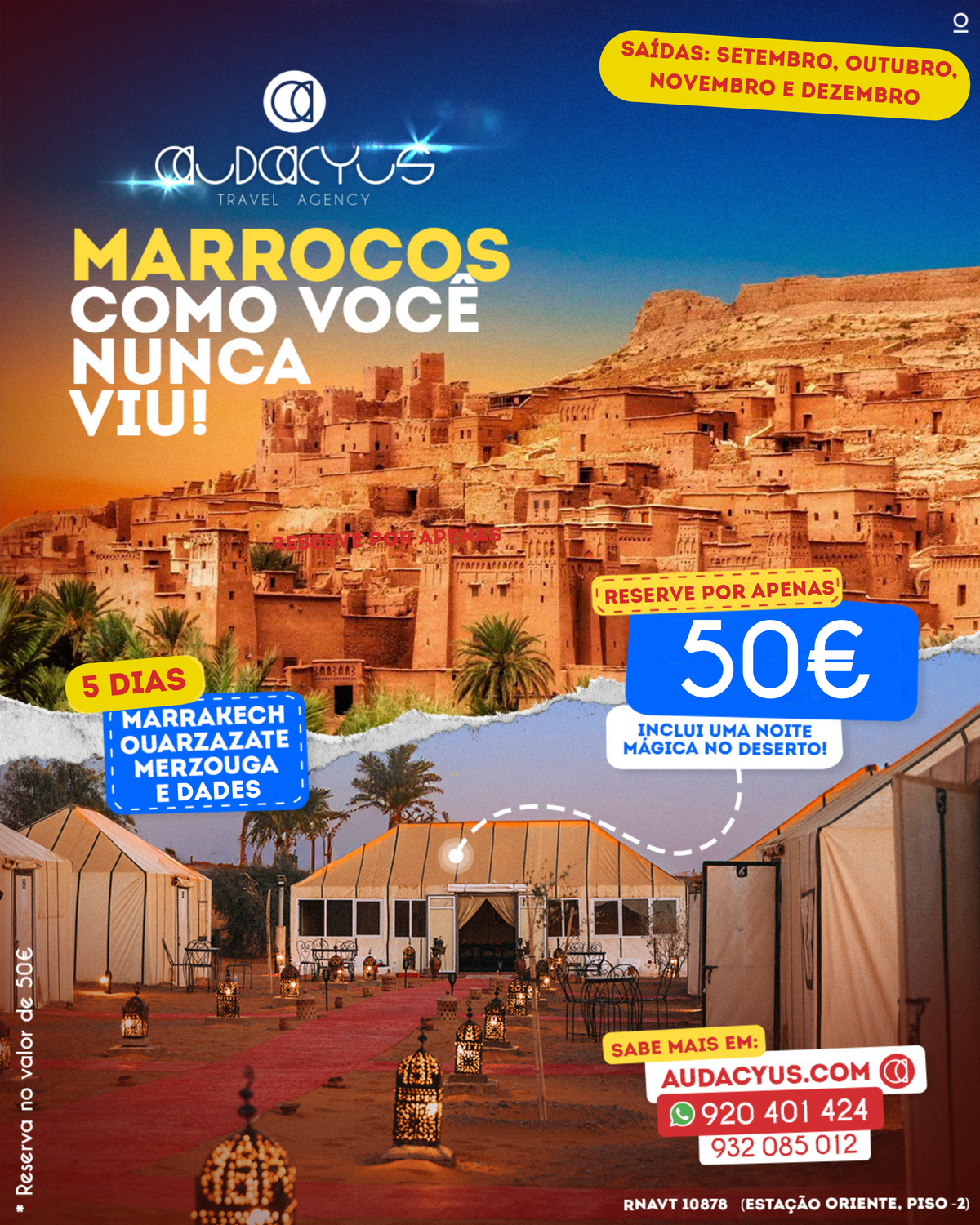 MARROCOS | 5 dias (reservar 50€)