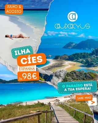 Acampamento Ilha Cíes | 22 a 24 de AGO | 3x de 98€