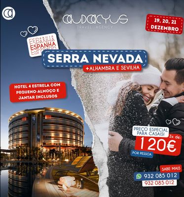 APAIXONADOS EM SERRA NEVADA | NATAL 2025 | 3x de 120€