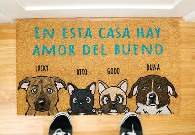 Felpudo Personalizado 4 Dibujos