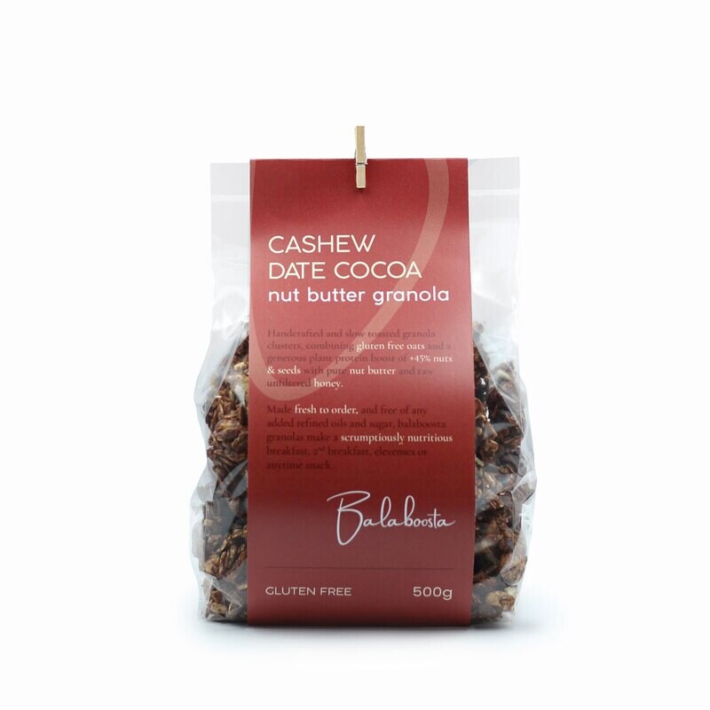 Cashew Date Cocoa Granola
