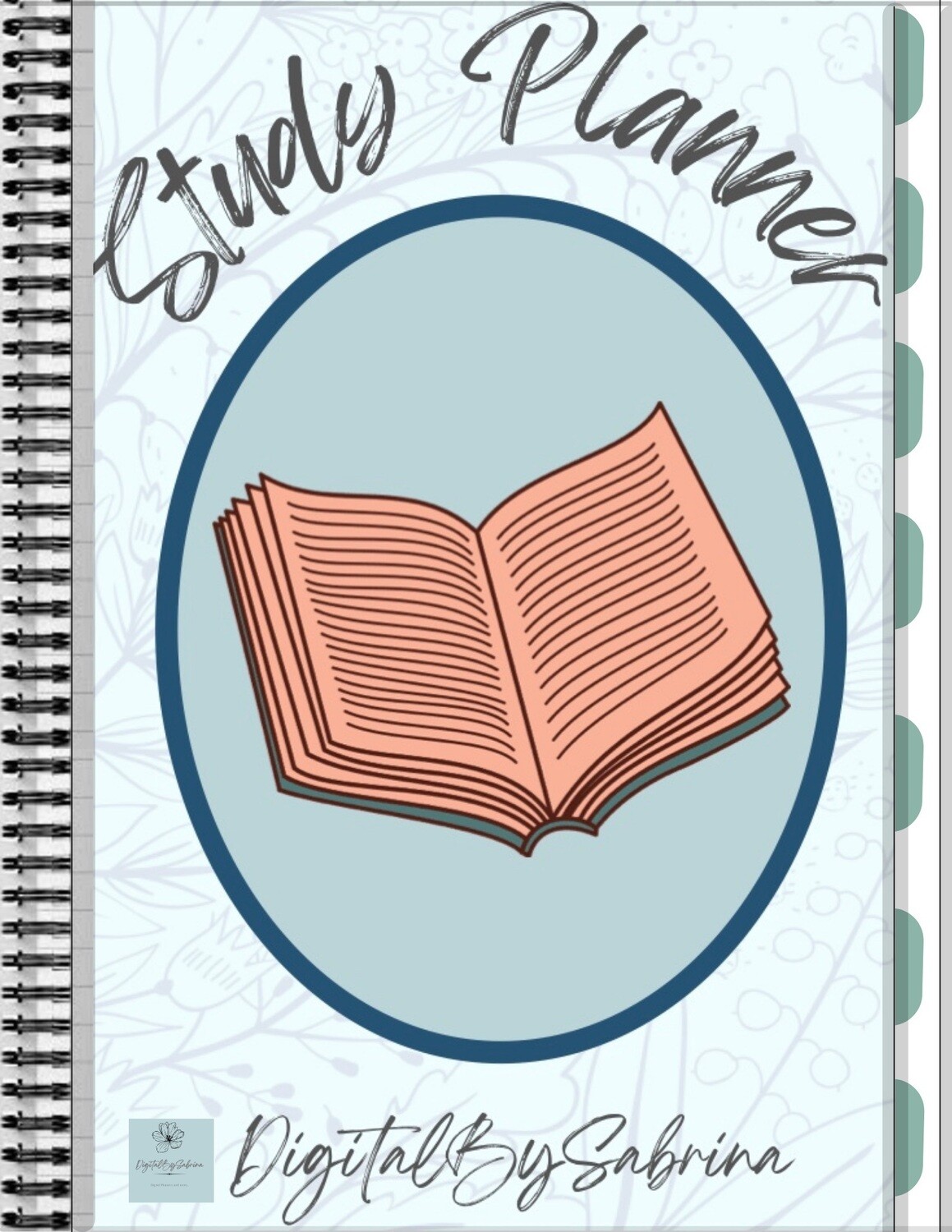 Study planner, student digital planner, undated weekly planner, academic planner. GoodNotes template, daily schedule, journal prompts.