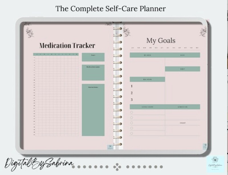 Self-care journal/Wellness journal/Self care checklist/ Wellness Planner printable/Mindfulness kit/ Self care tracker/Daily Wellness/PDFs
