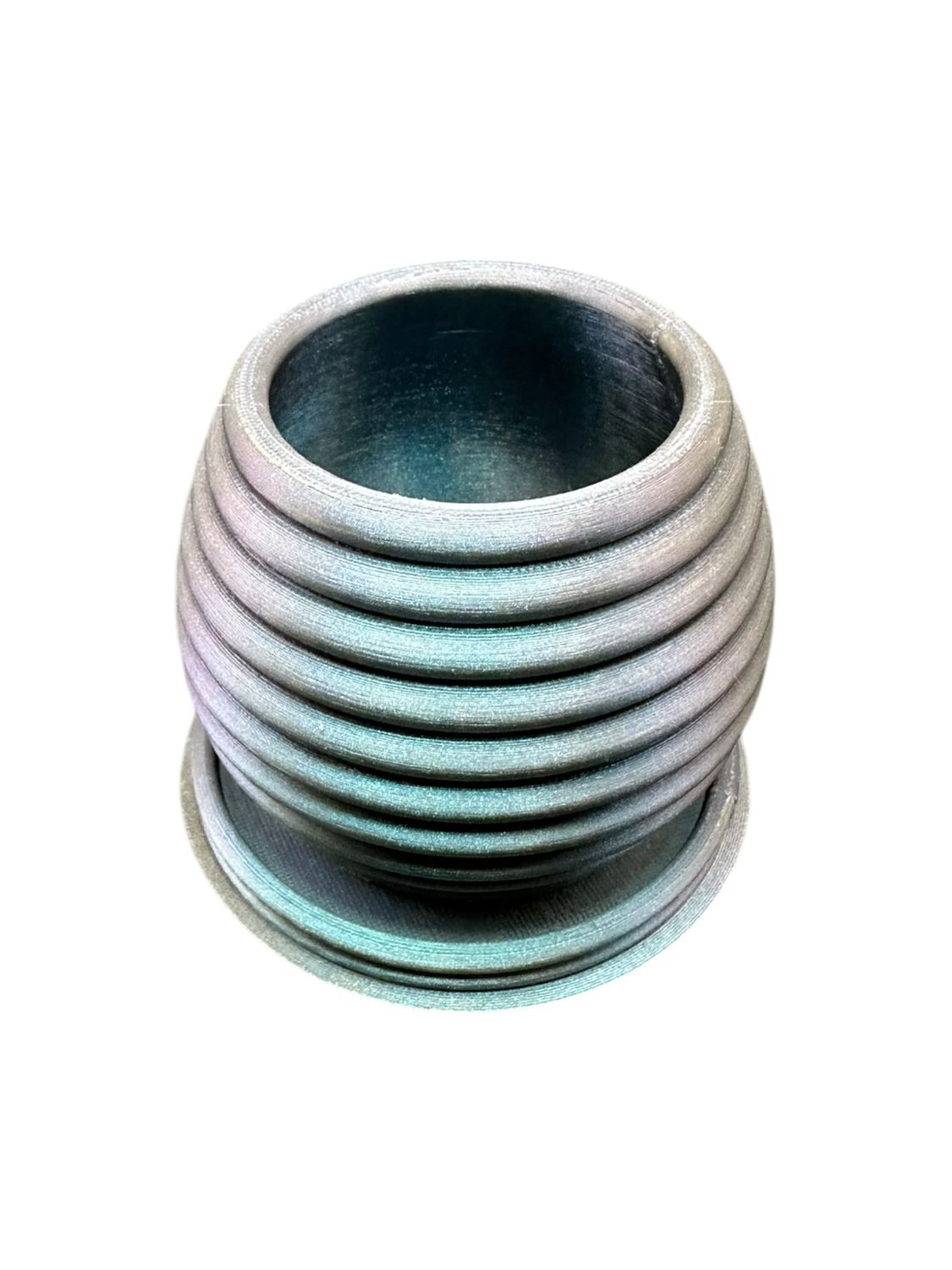 Ribbed Sphere Pot