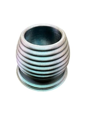 Ribbed Sphere Pot