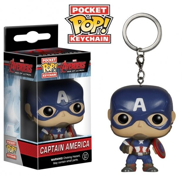 Keychain Capitán America. Pop!
