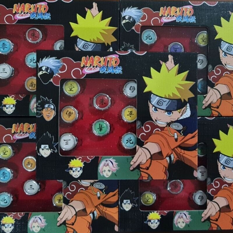 Set 10 anillos Akatsuki. Naruto Shippuden